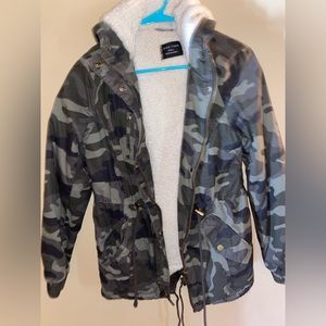 Camo Fleece Lined Jacket